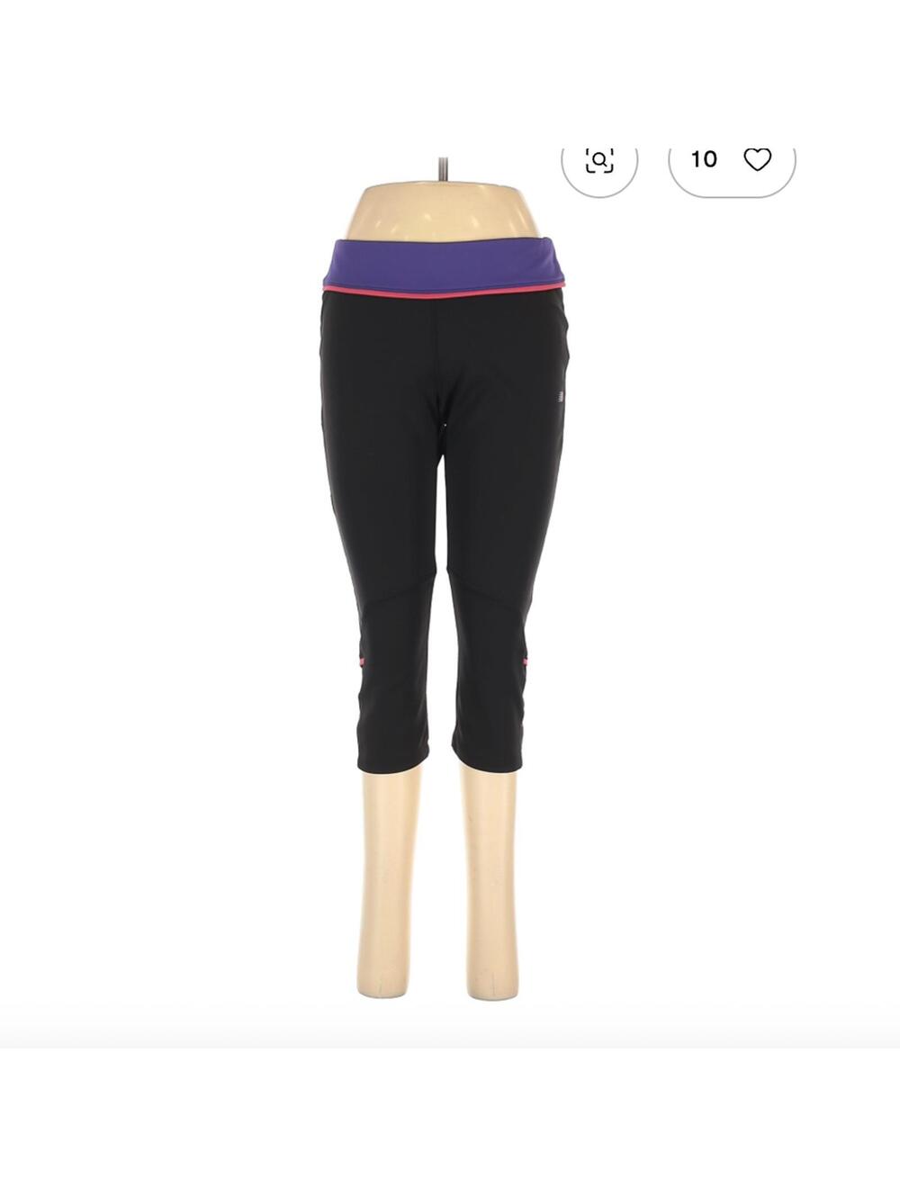 New Balance Black Purple Pink Active Pants Size Large